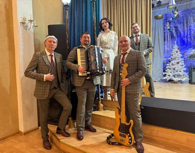 На новогодних выступлениях