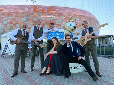 Выступление на фестивале Время героев на стадионе Арена в Саранске